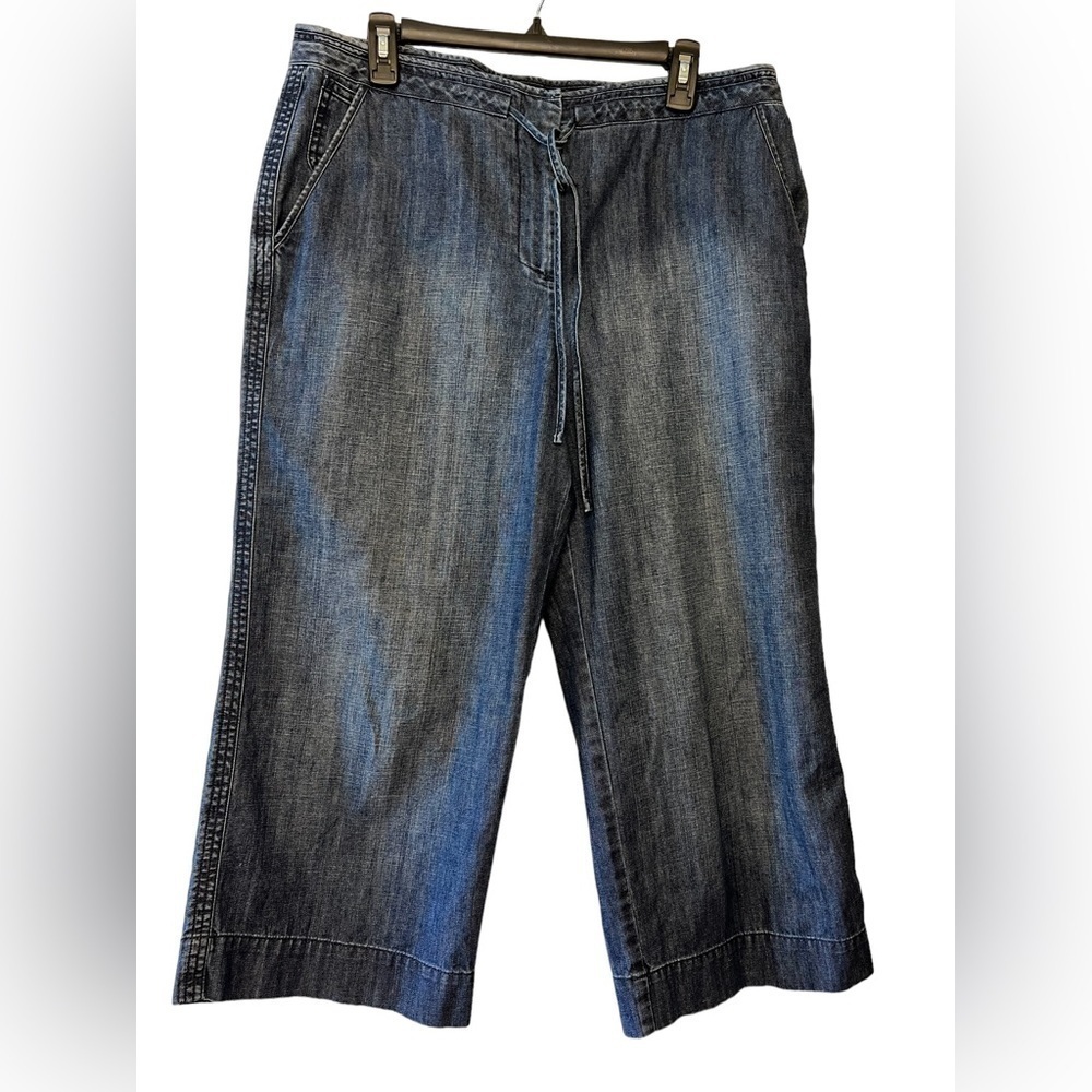 Talbots full leg denim crops size 12